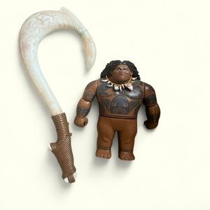 KIDS Disney Moana Maui Action Figure with Magical Fish Hook